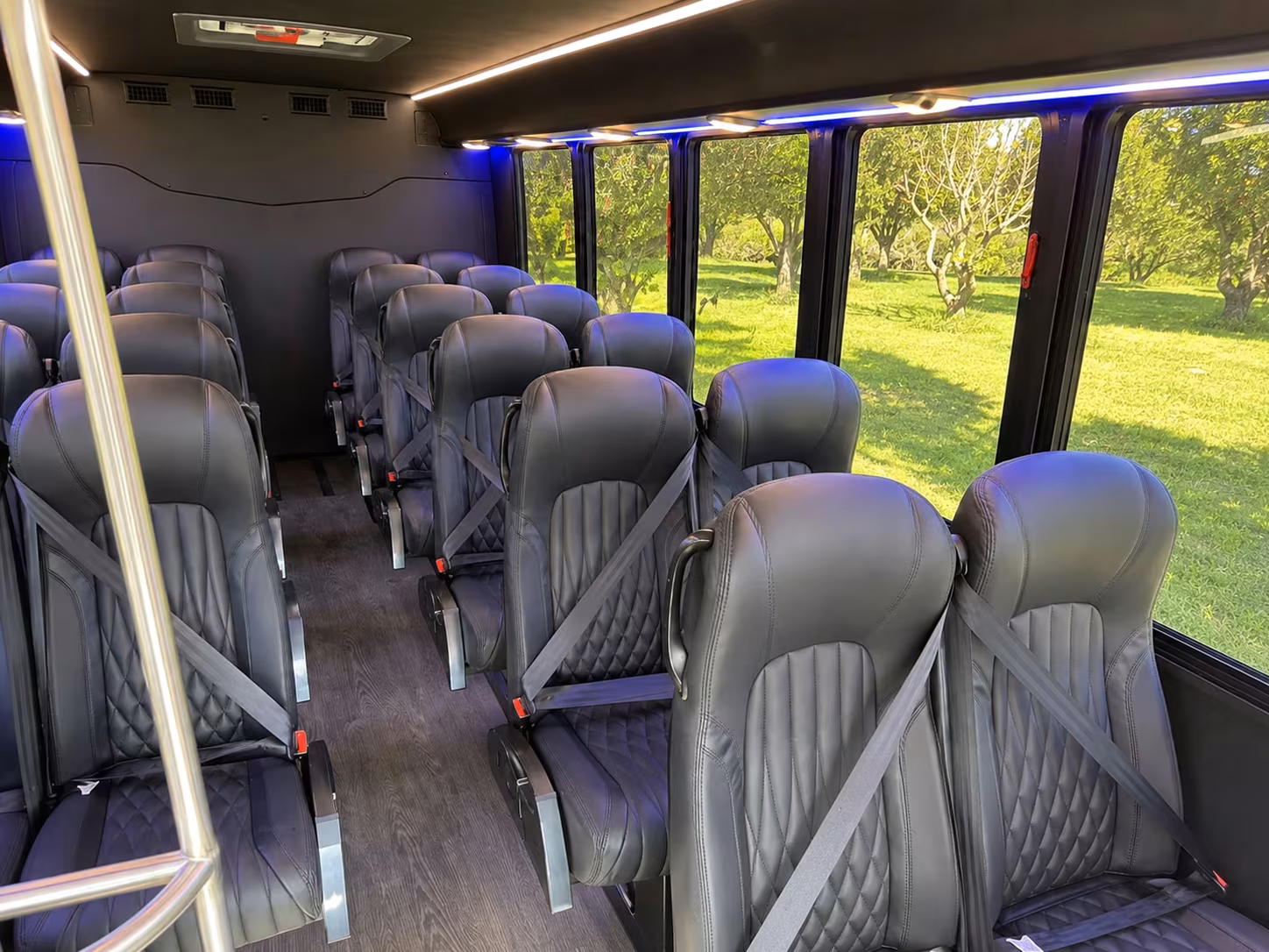 18 passenger minibus inside