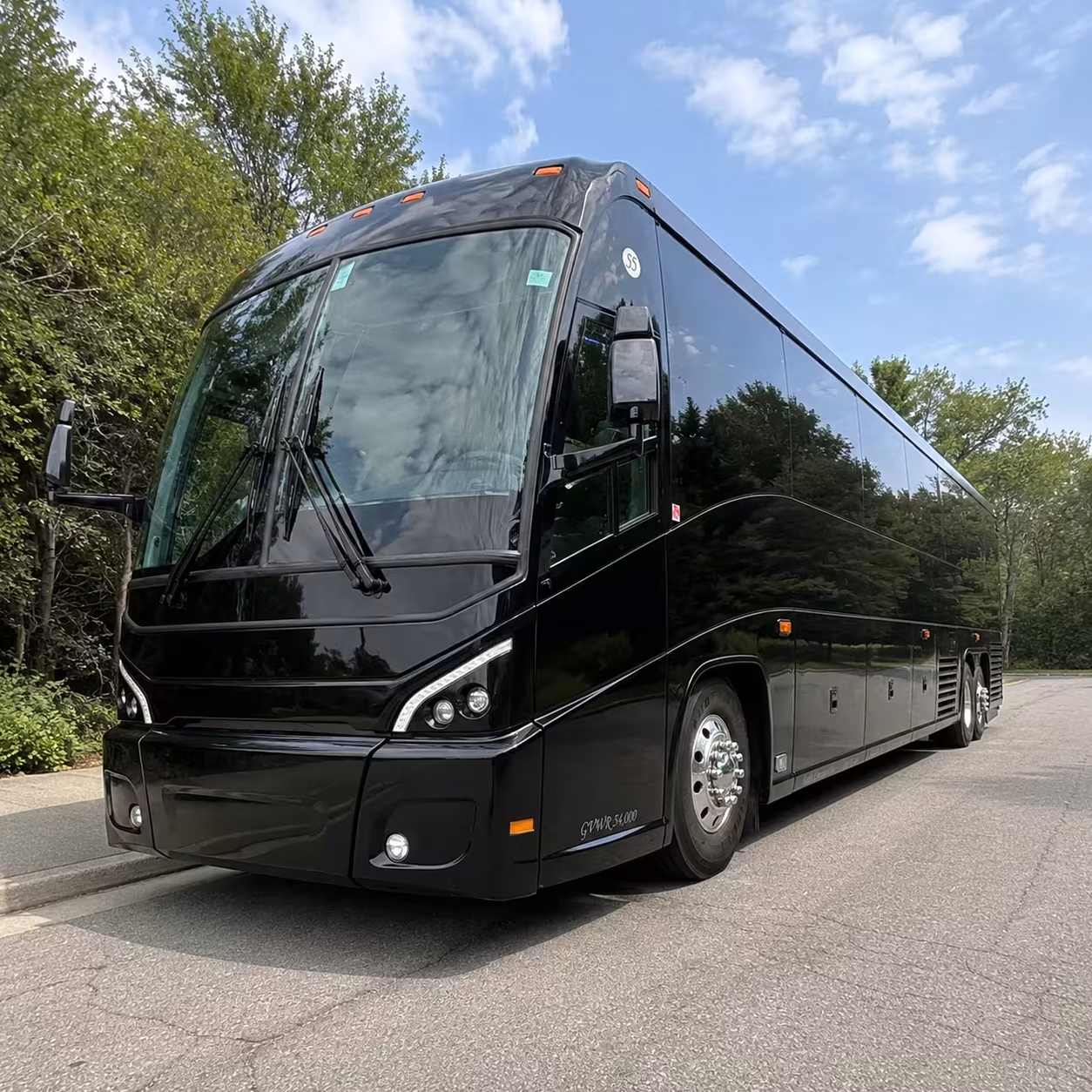 56 passenger charter bus