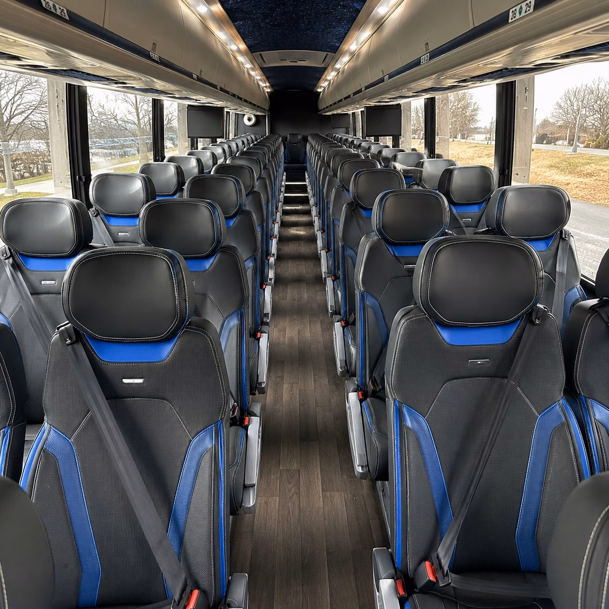 tustin charter bus interior gallery