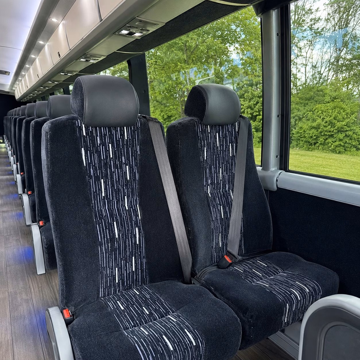 tustin charter bus interior